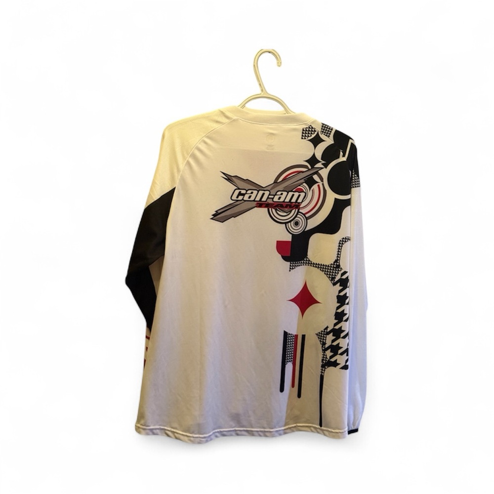 Women’s BRP Can-Am Team ATV Shirt – XL – White/Pink/Black 🔥